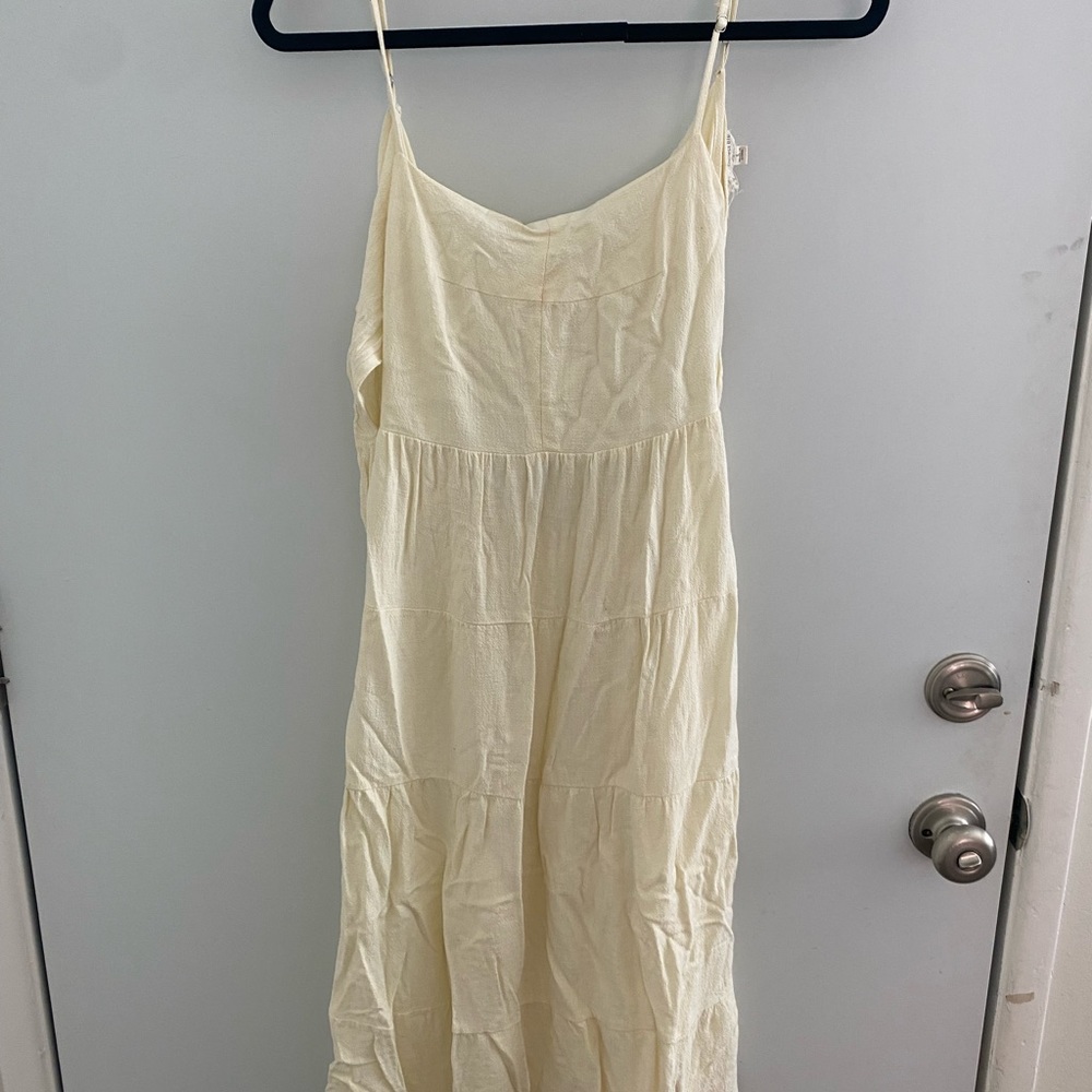 Cream midi dress